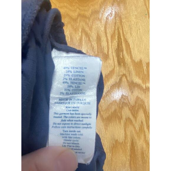 Faherty Jogger Pants Women's Size XS Blue Elastic Waist Slash Pockets Casual B47 - Picture 3 of 4